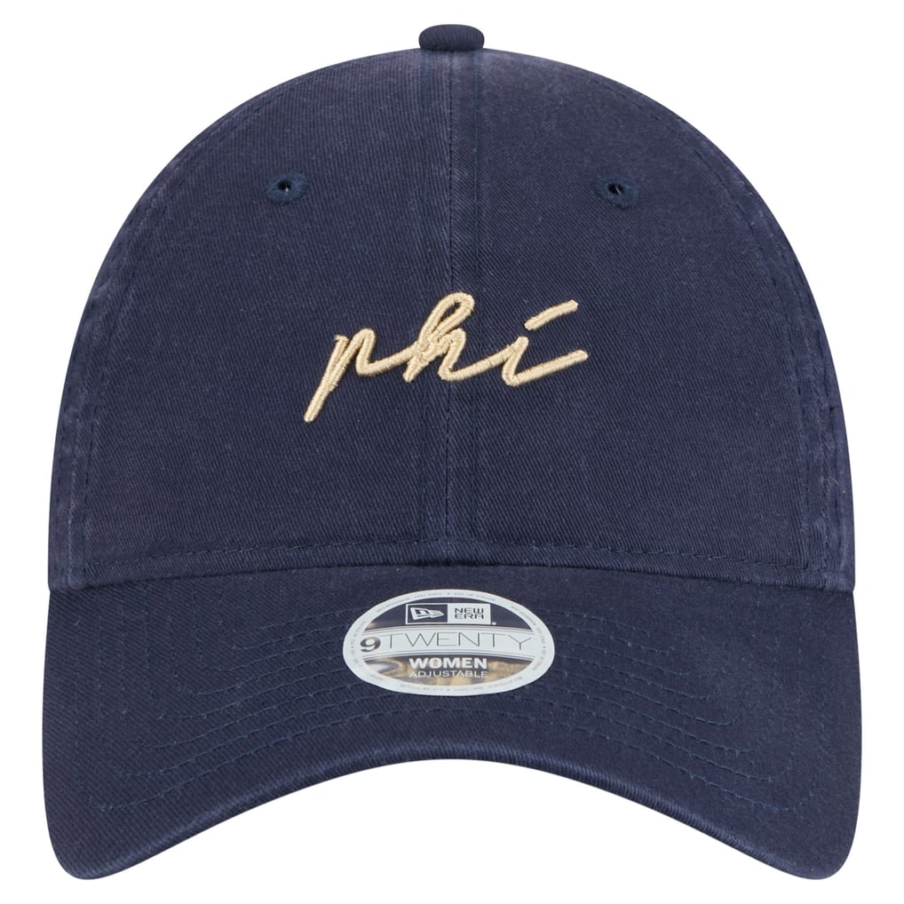  Philadelphia Union New Era Women's Script 9TWENTY Adjustable Hat - Navy